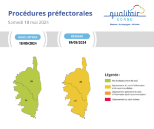 Un épisode de pollution va bel et bien toucher la Corse dimanche