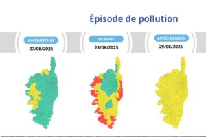 L’épisode de pollution va toucher la Corse à partir du jeudi 28 août