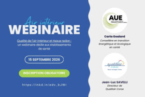 Qualité de l’air intérieur et risque radon : un webinaire dédié aux établissements de santé